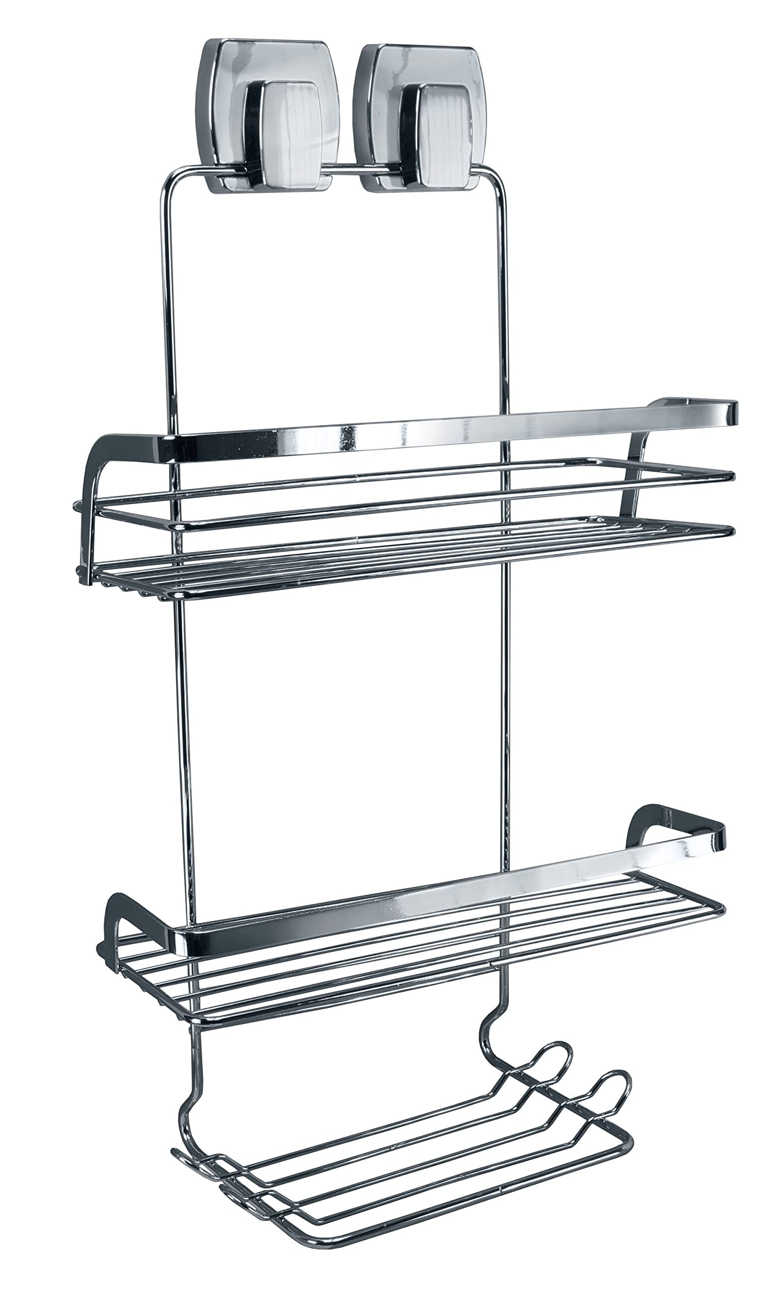 kleine-wolke-doppelkorb-levana-rechteckig-silber-metall-chromiert-6-kg image 1