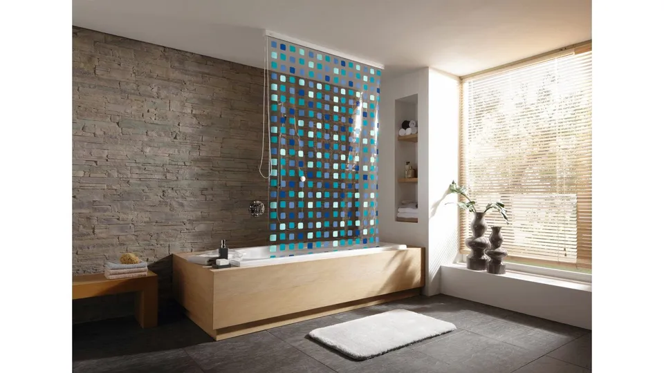 kleine-wolke-duschrollo-mit-alu-kassette-mosaik-blue-134-x-240-cm image 1