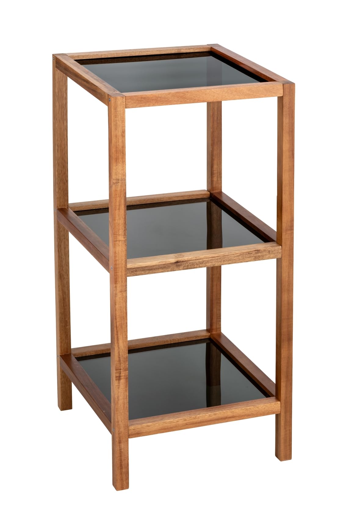 wenko-fondi-bad-wohnregal-36-x-79-x-36-cm-3-etagen-aus-akazienholz-mit-schwarzgl image 1
