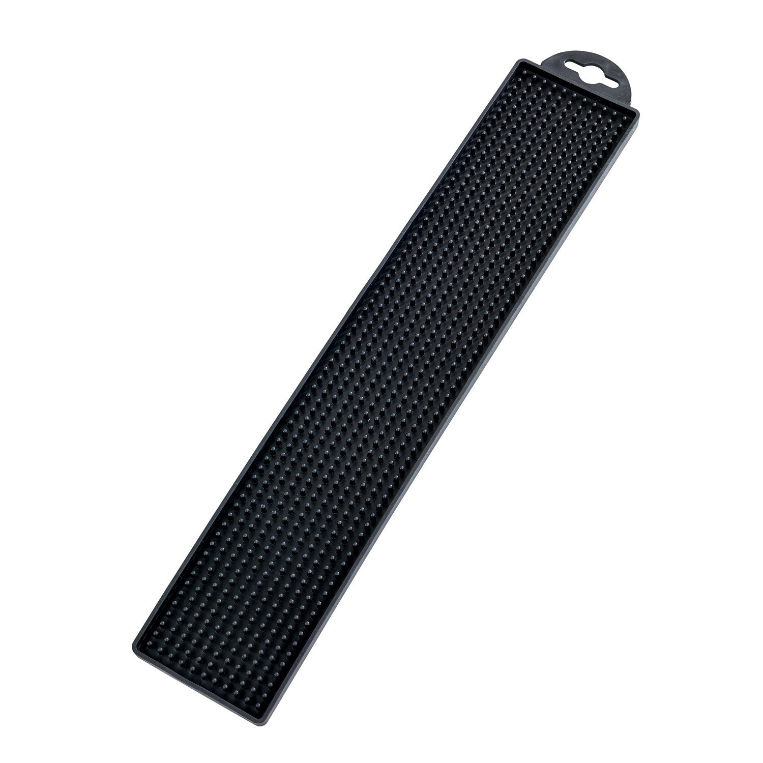 wenko-geschirr-abtropfmatte-slim-schwarz-gummimatte-noppen-42-x-8-cm image 1