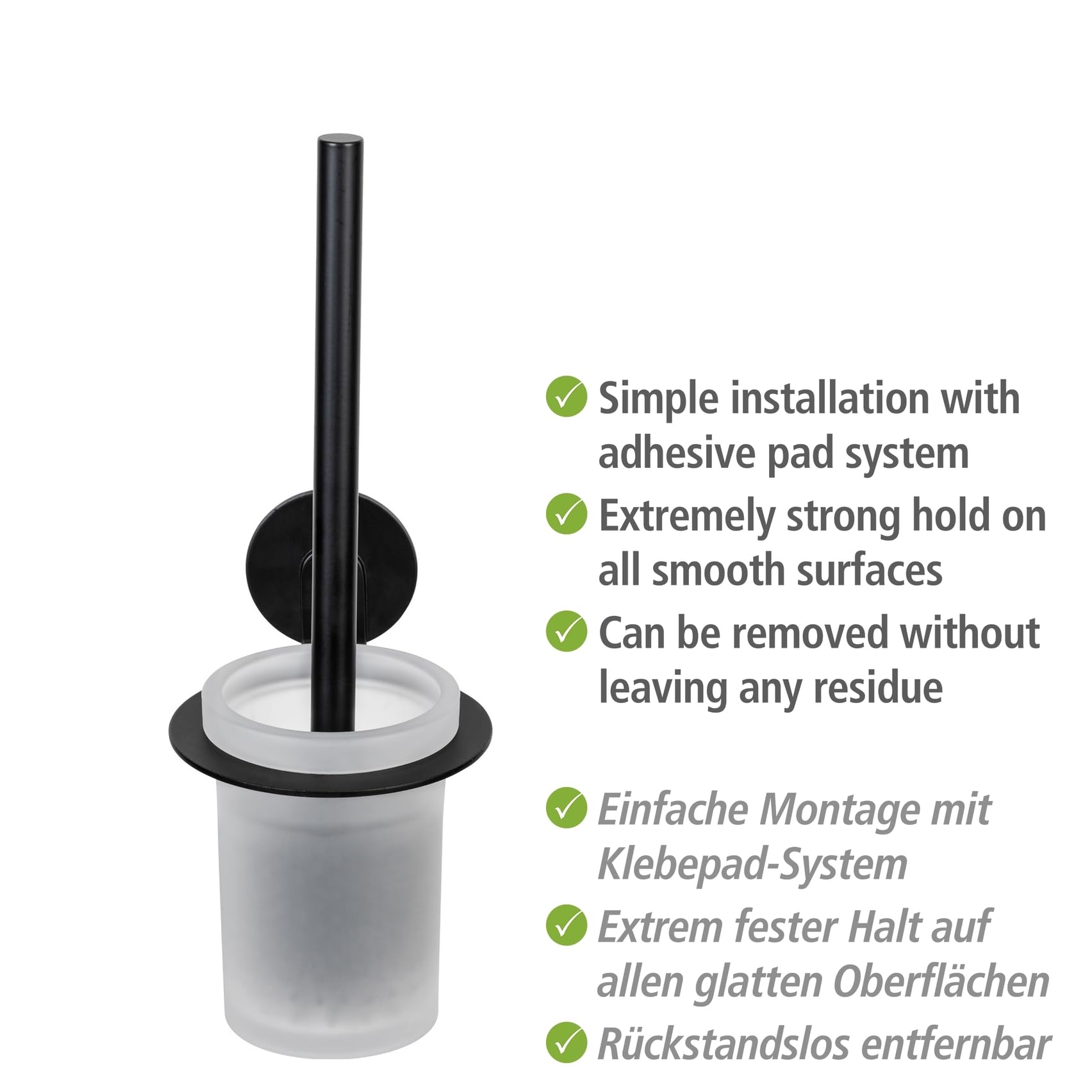 wenko-turbo-loc-bivio-wc-garnitur-black-matt-aus-aluminium-und-glas image 4