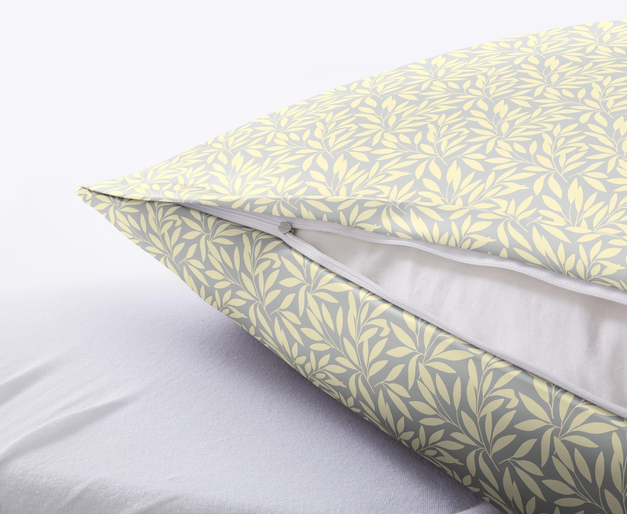 kleine-wolke-bettw-sche-satin-salvia-gelb-135-x-200-cm-80-x-80-cm image 2