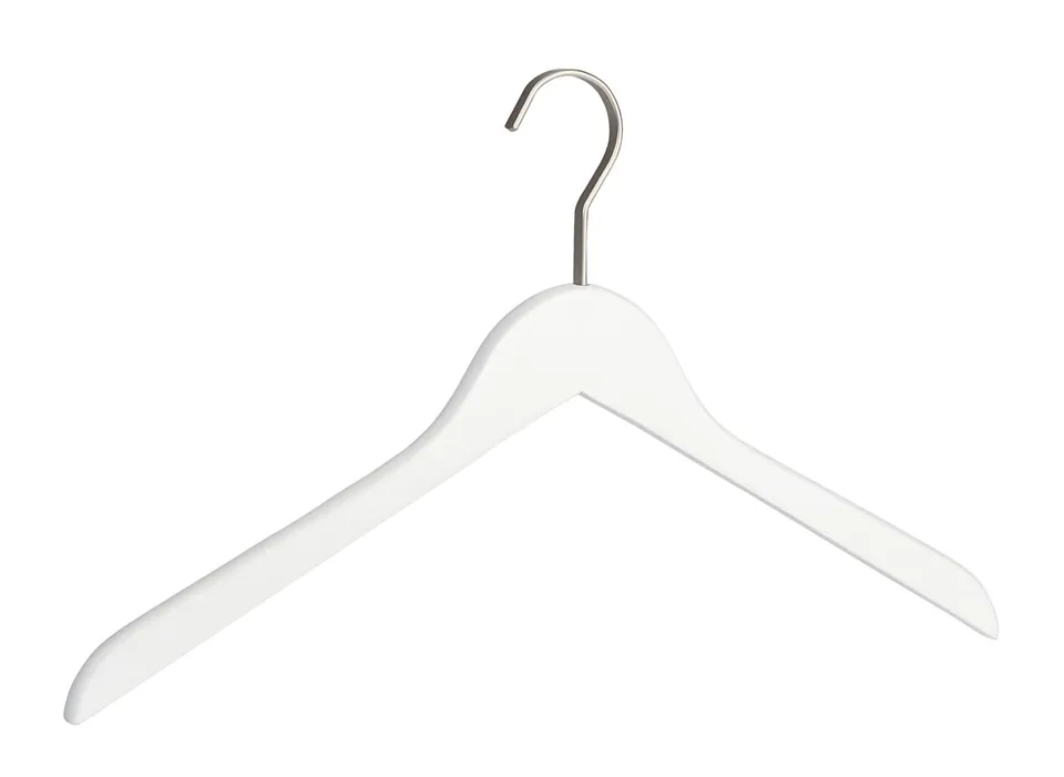 wenko-paris-kleiderb-gel-holz-44-x-25-cm-wei-mit-drehbarem-haken image 1