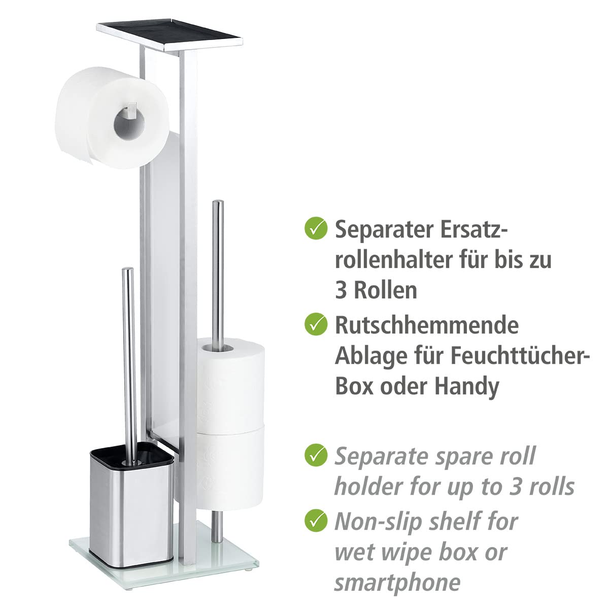 wenko-stand-wc-garnitur-debar-edelstahl-matt-mit-ablage-21-x-70-5-x-18-cm image 4