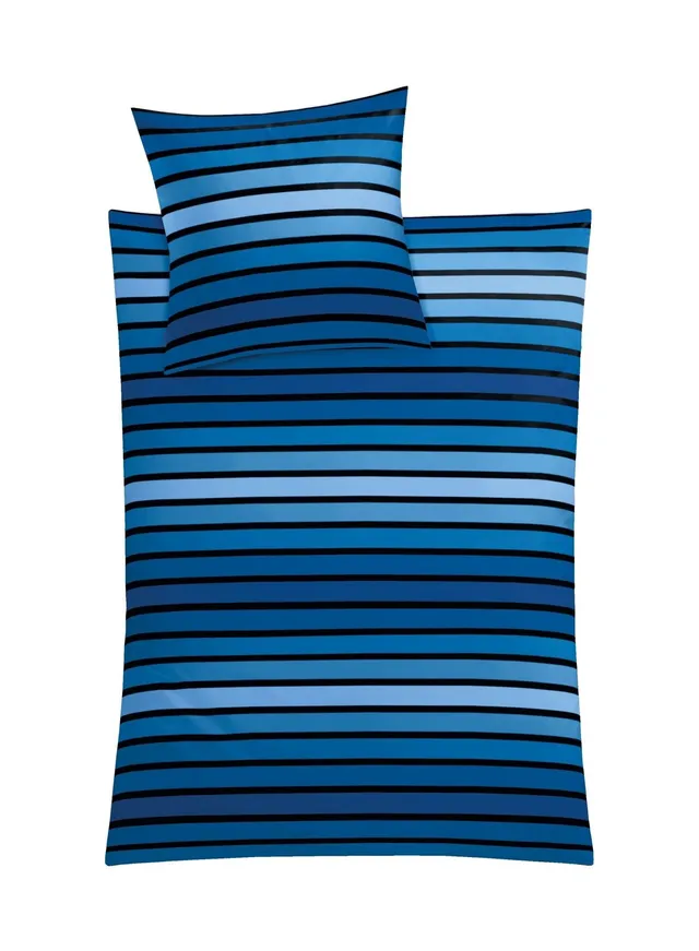 kleine-wolke-bettw-sche-neapel-mako-satin-155-x-220-80-x-80-cm-k-nigsblau image 1