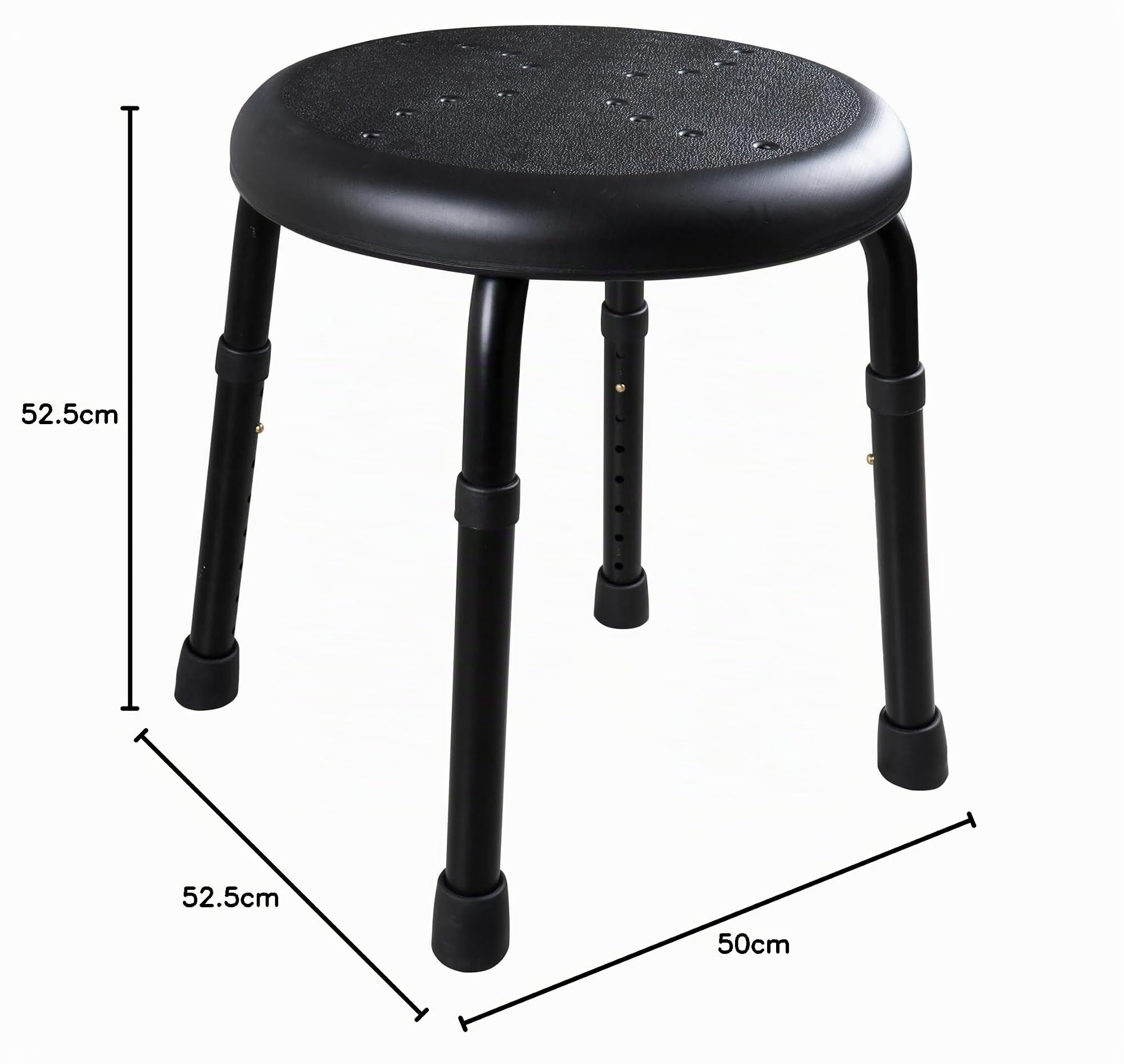 ridder-bad-hocker-go-h-henverstellbarer-duschhocker-50-x-34-9-52-5-cm-schwarz image 7