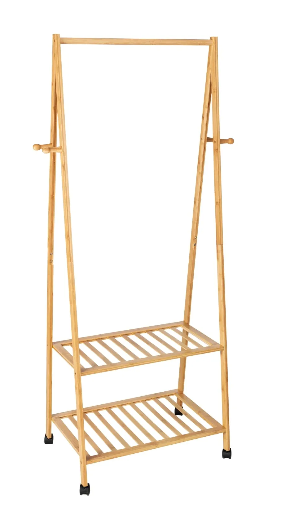 wenko-kleiderst-nder-honolulu-bambus-76-5-x-165-x-43-5-cm-standgarderobe-auf-rol image 1