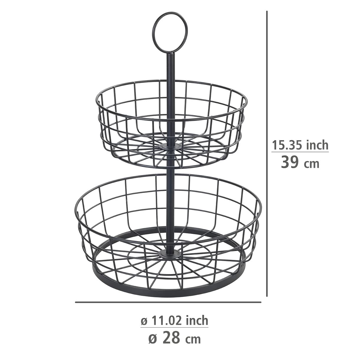 wenko-multi-korb-etagere-2-etagig-28-x-39-cm-schwarz-industrial image 4