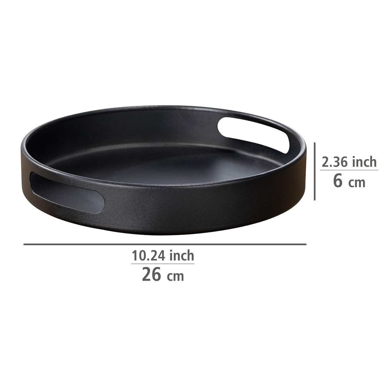 wenko-tablett-susie-360-drehbares-serviertablett-metall-schwarz-26-x-6-cm image 3