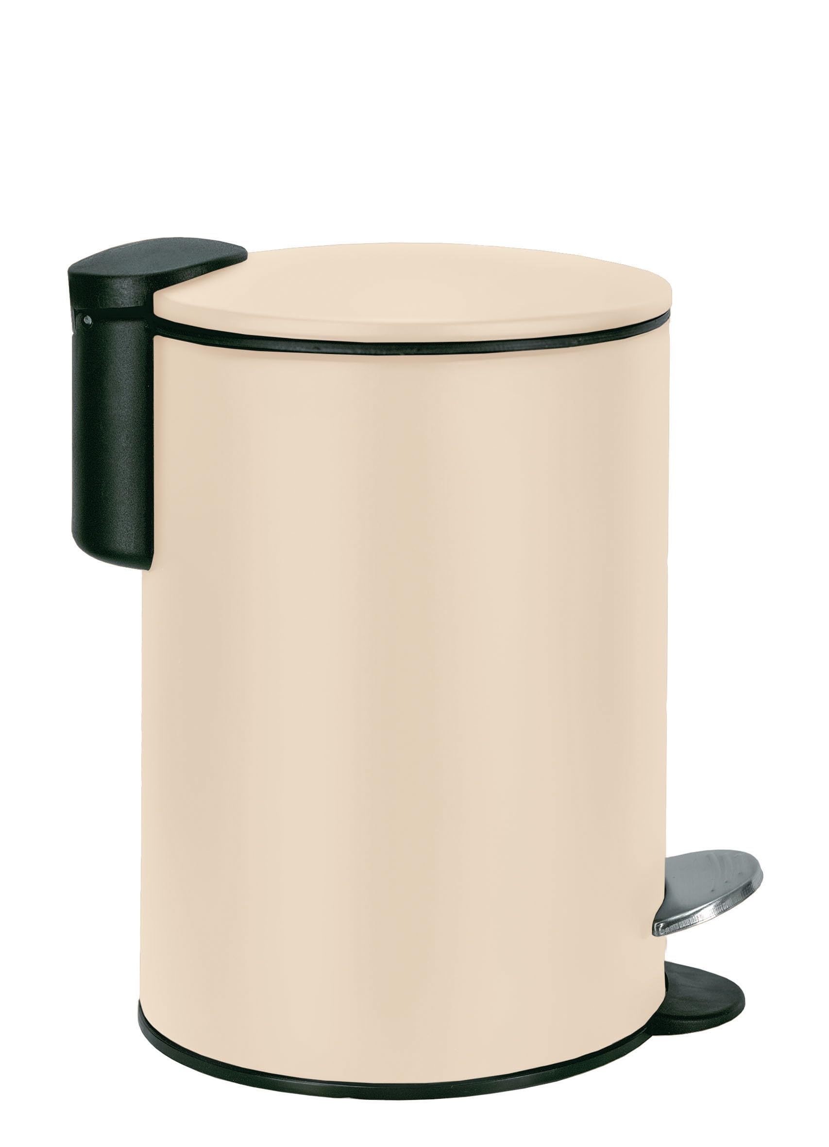 kleine-wolke-kosmetikeimer-silence-3-liter-treteimer-metall-soft-close-sandbeige image 2