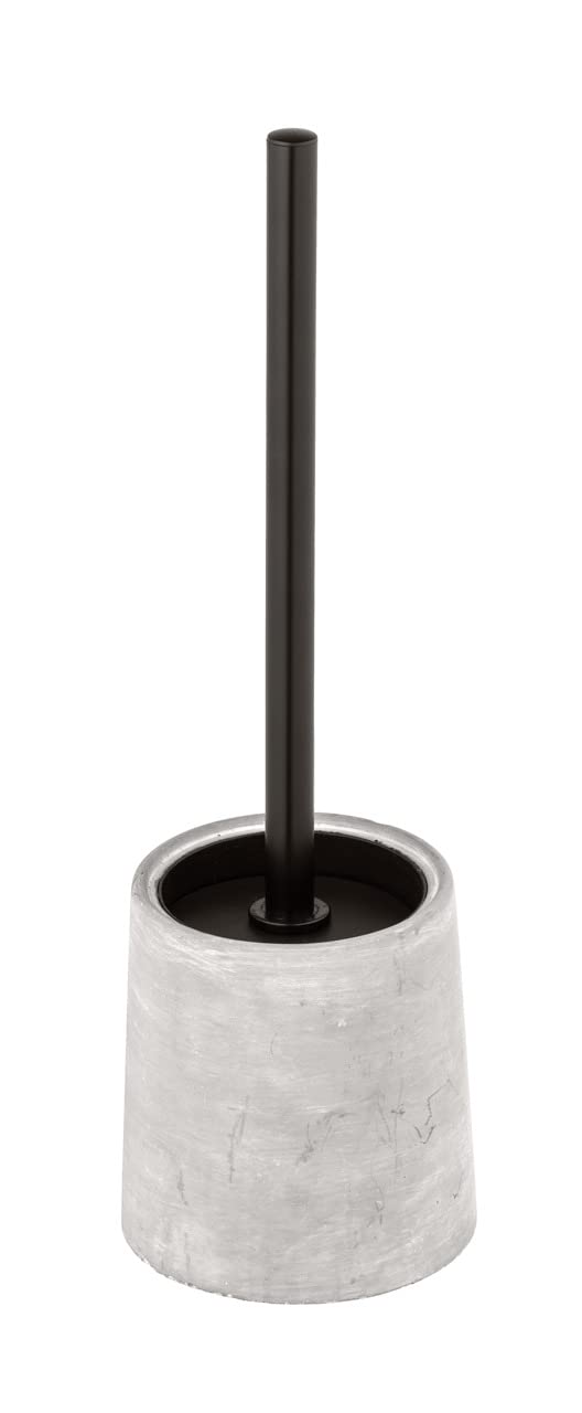 wenko-villena-wc-garnitur-stand-aus-beton-grau-schwarz-11-5-x-38-cm image 1