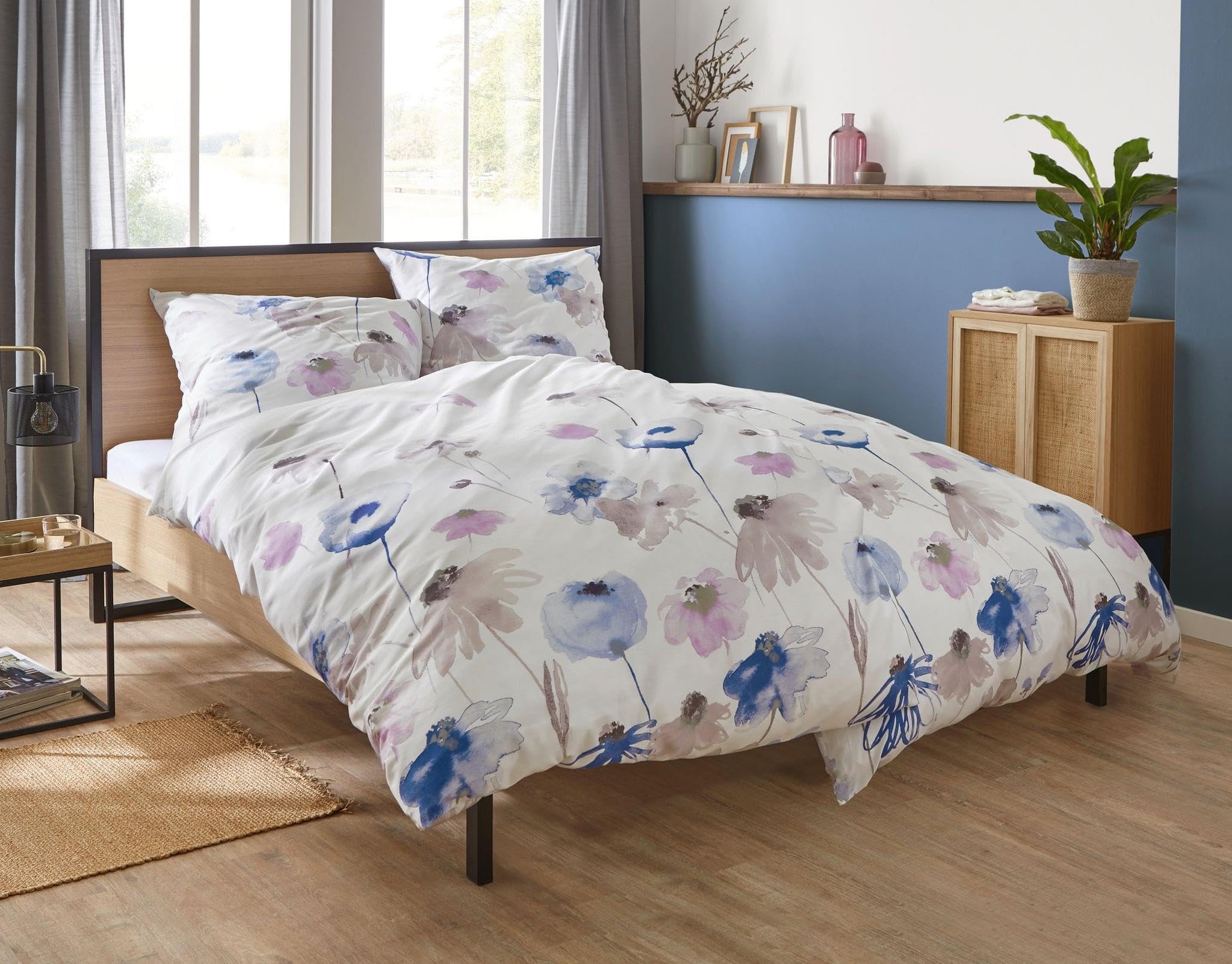 kleine-wolke-bettw-sche-satin-svea-flieder-135x200-80x80-cm image 3