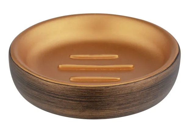wenko-palena-seifenablage-rund-10-5-x-2-5-cm-polyresin-bronze image 1
