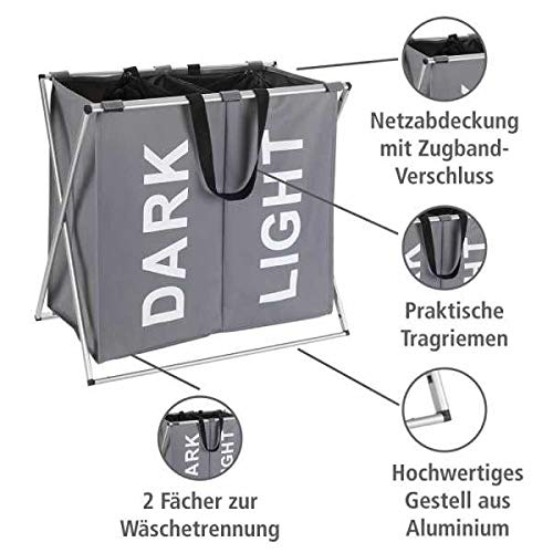 wenko-w-schesammler-duo-grau-120-l-w-schekorb-mit-deckel-dark-light-59-x-57-x-38 image 7