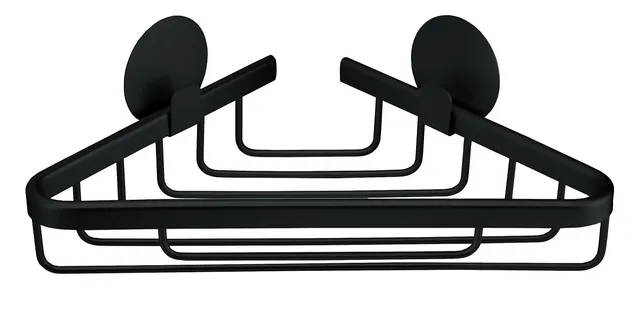 kleine-wolke-wandkorb-rocco-dreieckig-schwarz-aluminium-3-kg image 1