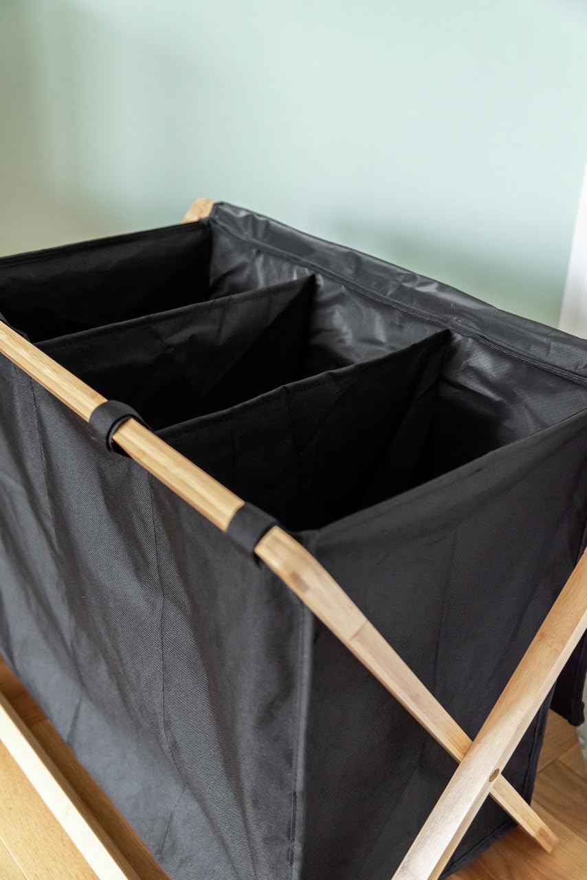 wenko-ecori-trio-w-schesammler-3x31-liter-bambus-natur-schwarz image 3