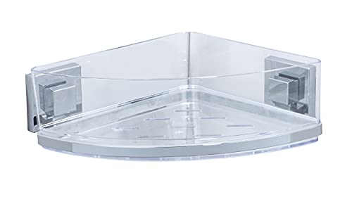 wenko-vacuum-loc-eckregal-quadro-uno-duschregal-ohne-bohren-edelstahl image 3