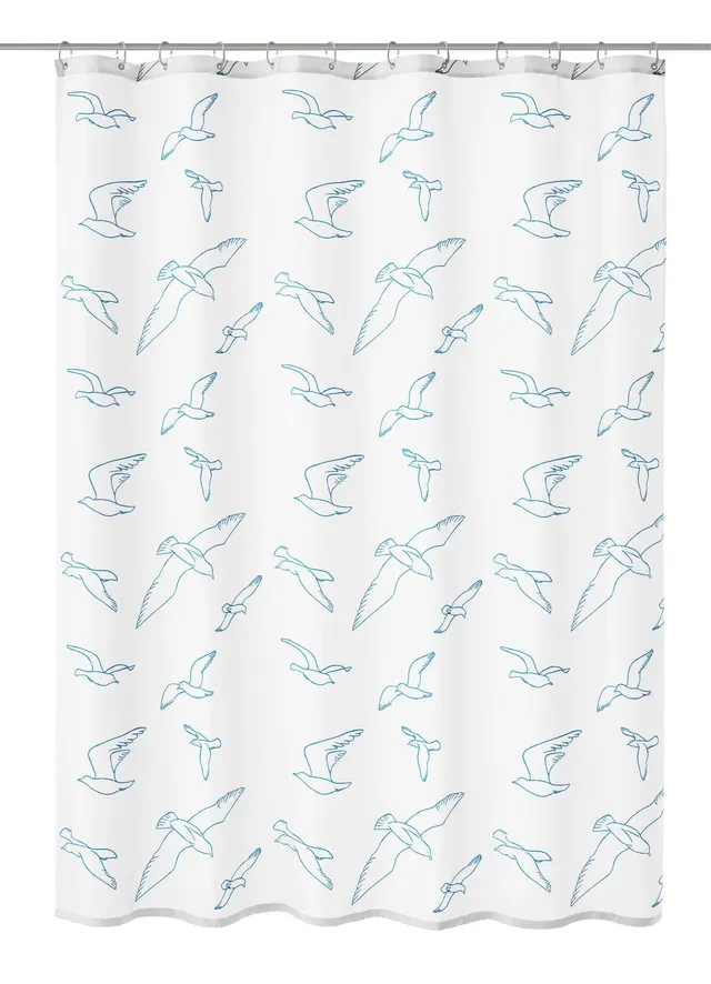 kleine-wolke-duschvorhang-textil-birdie-wei-180-x-200-cm image 1