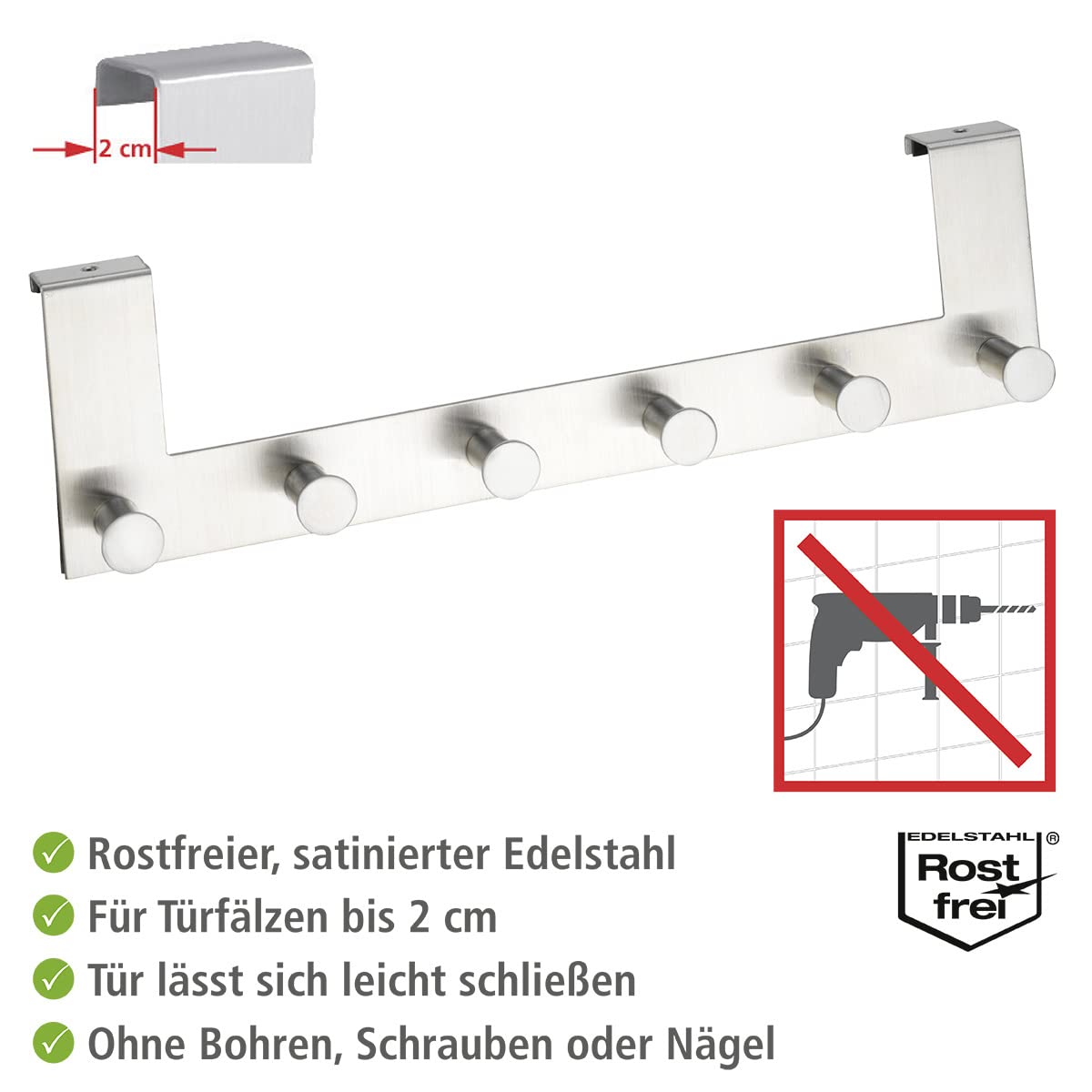 wenko-t-rgarderobe-celano-handtuchhalter-f-r-die-t-r-mit-6-haken-edelstahl-matt- image 4