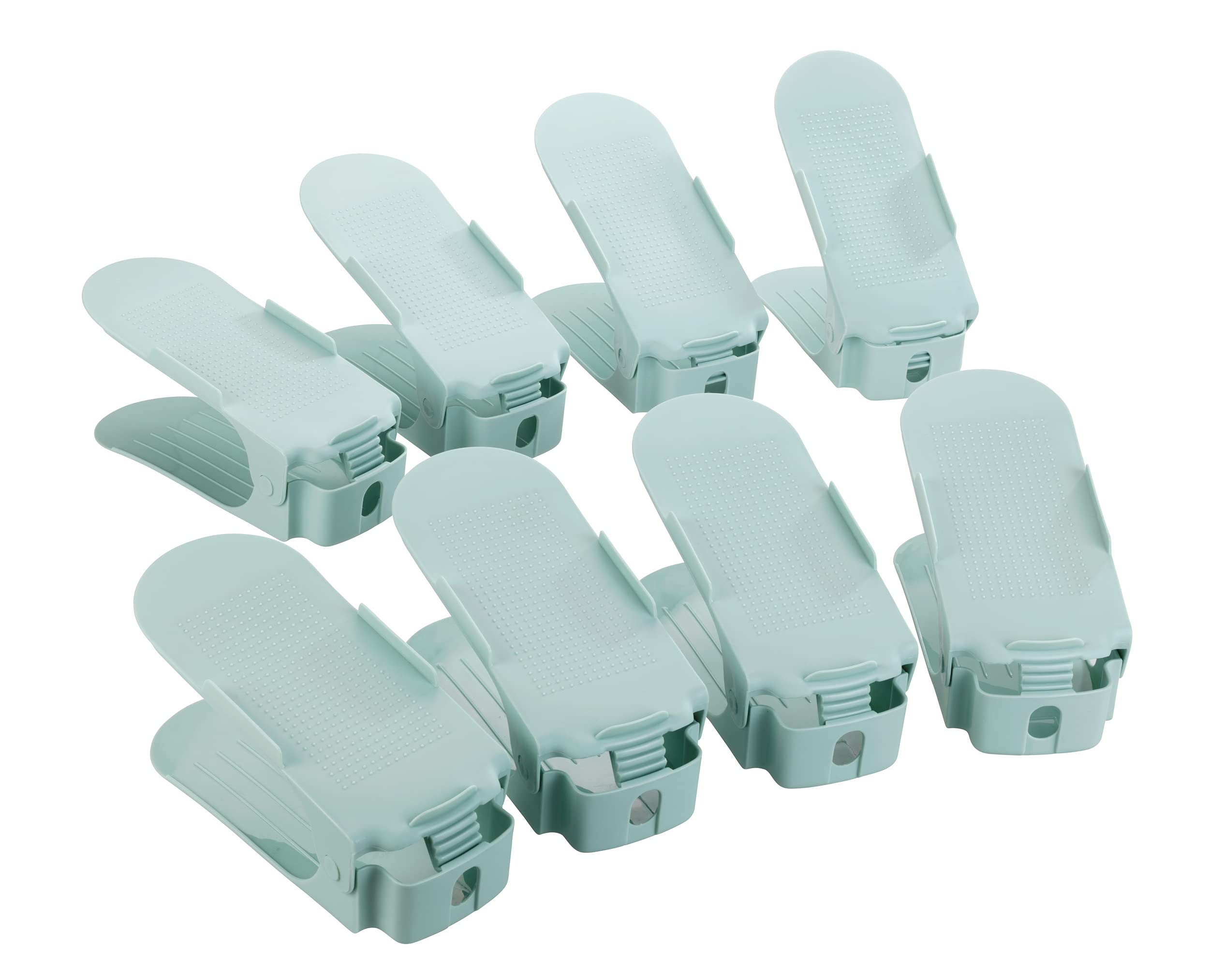 wenko-schuhstapler-8er-set-pastellgr-n-24-2-x-8-5-x-10-7-cm image 1