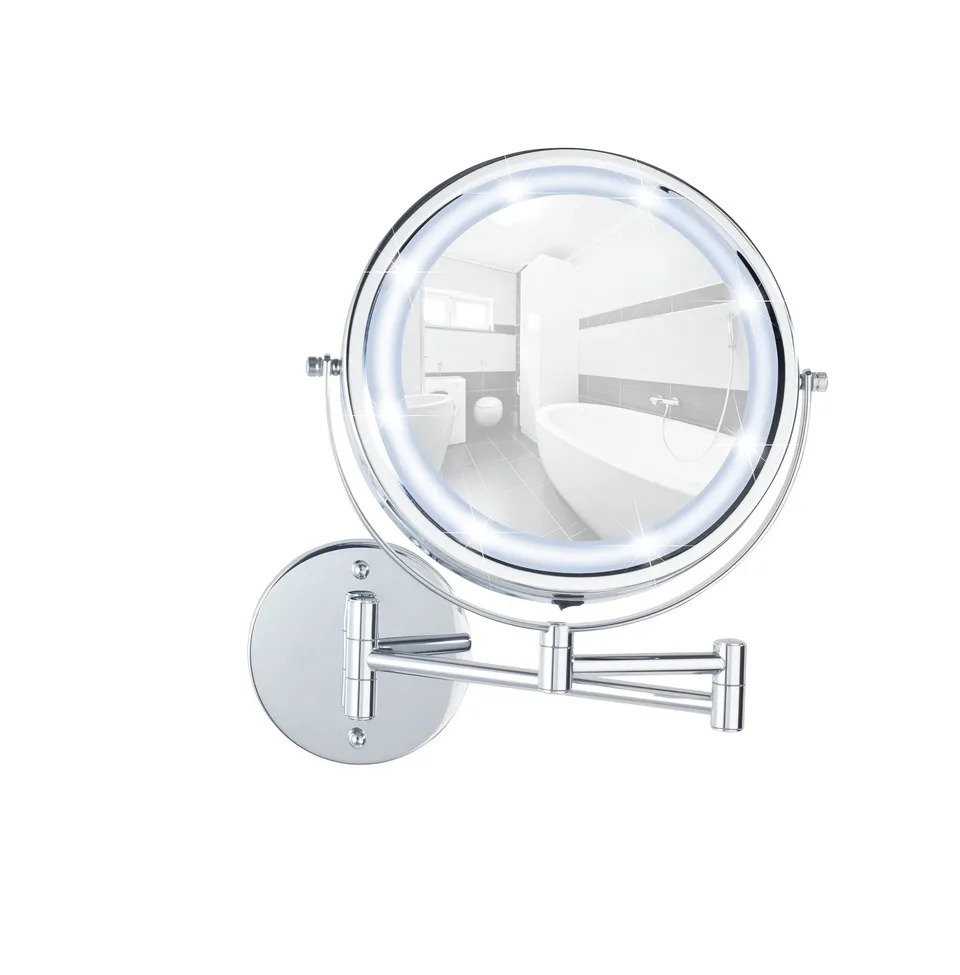 wenko-power-loc-wandspiegel-lumi-led-5-fach-17-5-cm image 1