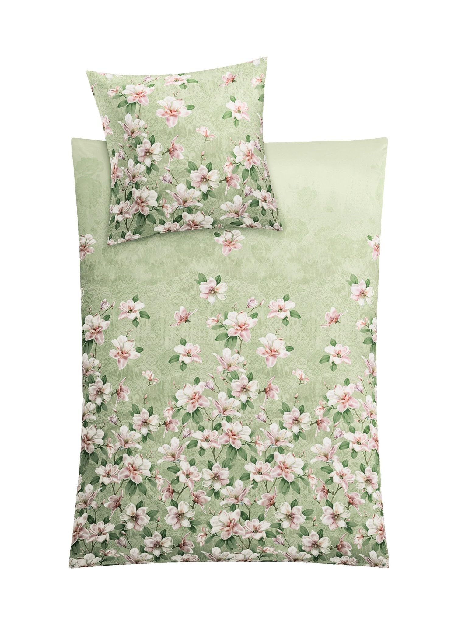kleine-wolke-bettw-sche-satin-magnolia-distel-155-x-220-cm-80-x-80-cm image 1