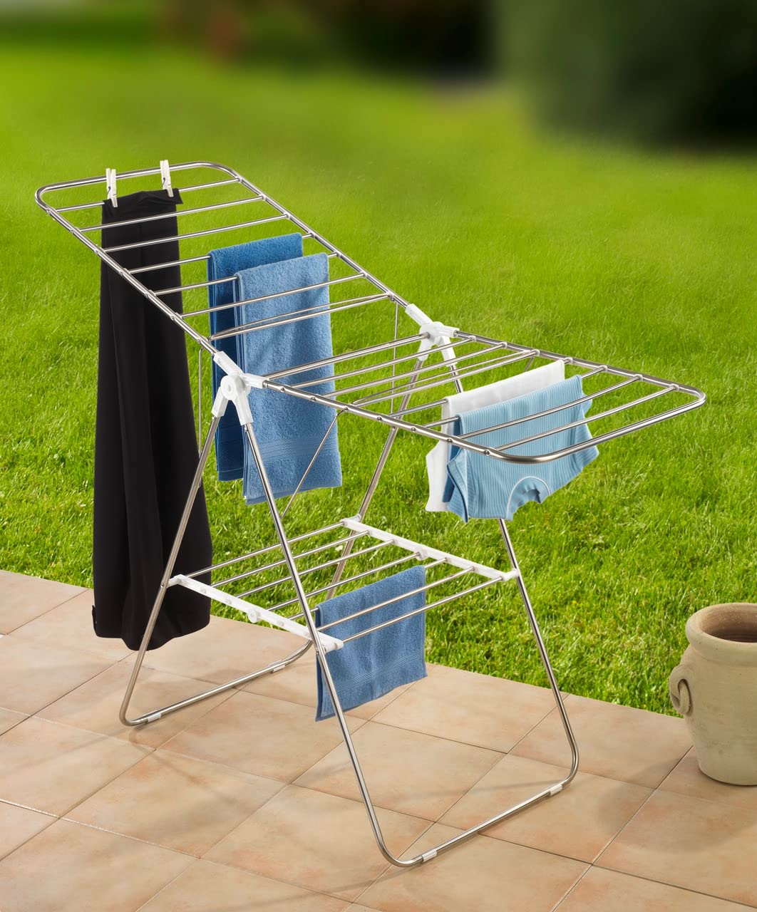 wenko-flex-w-schetrockner-standtrockner-146-x-90-x-58-cm-15-m-silber-matt image 8