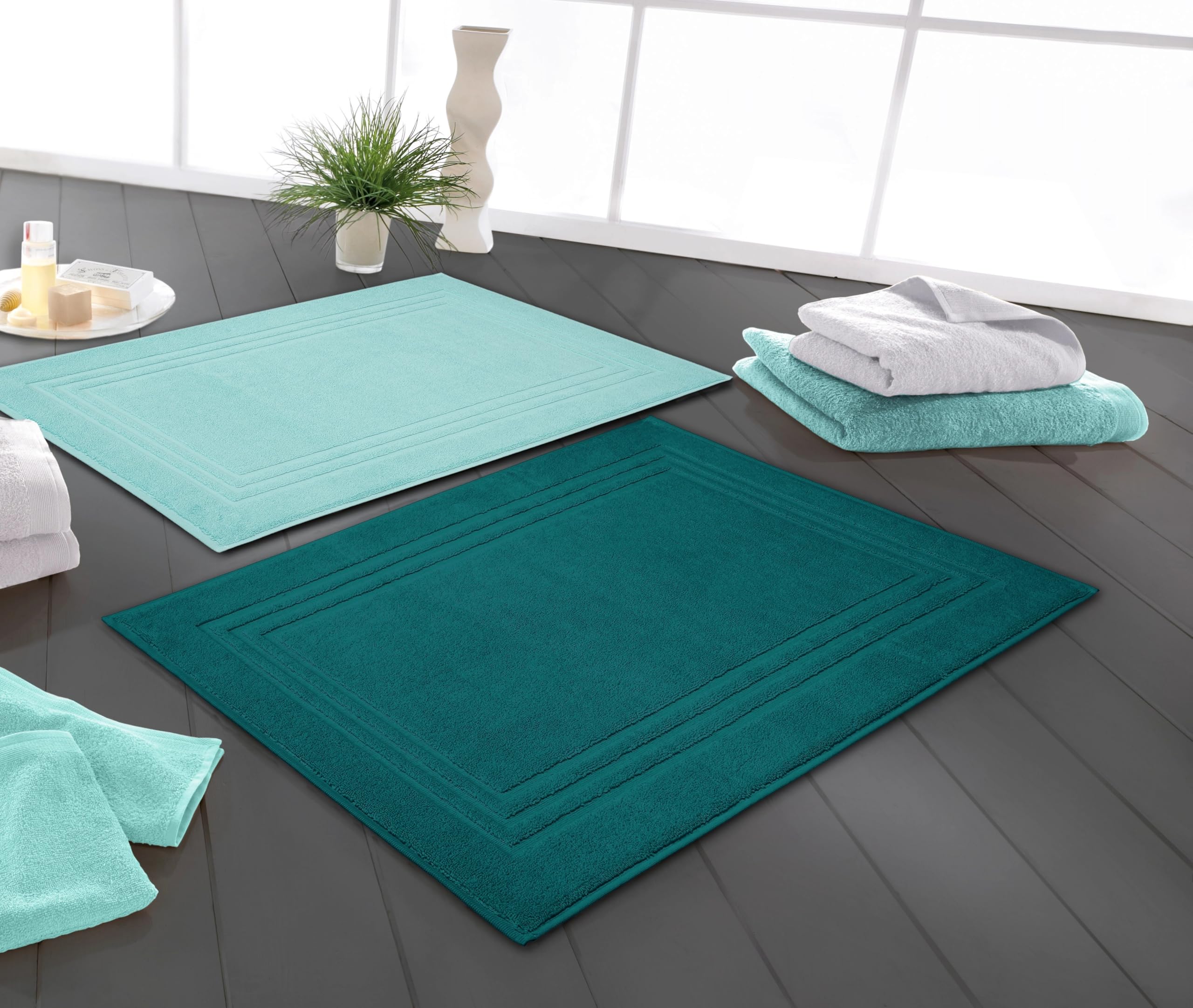 kleine-wolke-frottiervorleger-lodge-smaragd-50-x-80-cm image 4