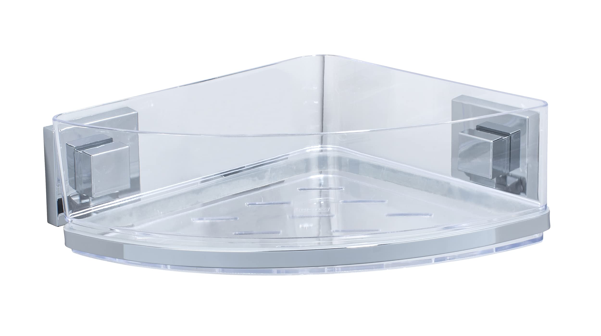 wenko-vacuum-loc-eckregal-quadro-uno-duschregal-ohne-bohren-edelstahl image 1