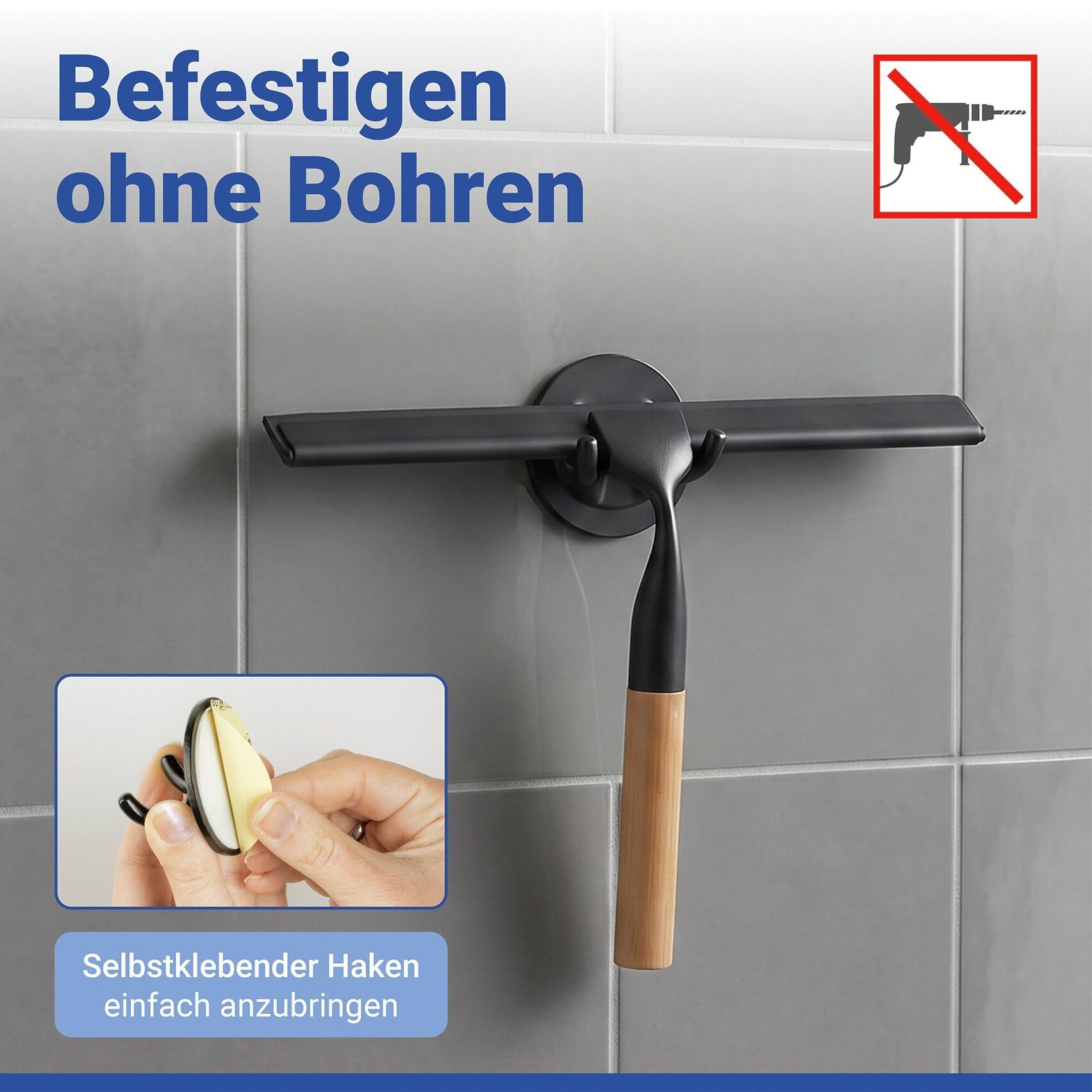 wenko-turbo-loc-duschabzieher-24-3-cm-mit-haken-ohne-bohren image 3