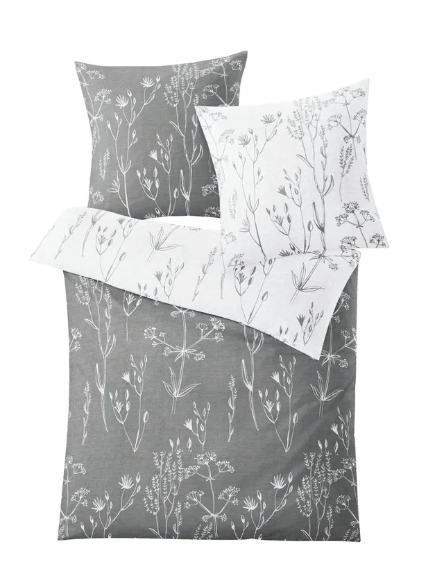kleine-wolke-bettw-sche-satin-savannah-grau-155-x-220-cm-80-x-80-cm image 1