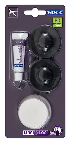 wenko-uv-loc-befestigungsset-f-r-drahtserien-befestigen-ohne-bohren-schwarz image 2