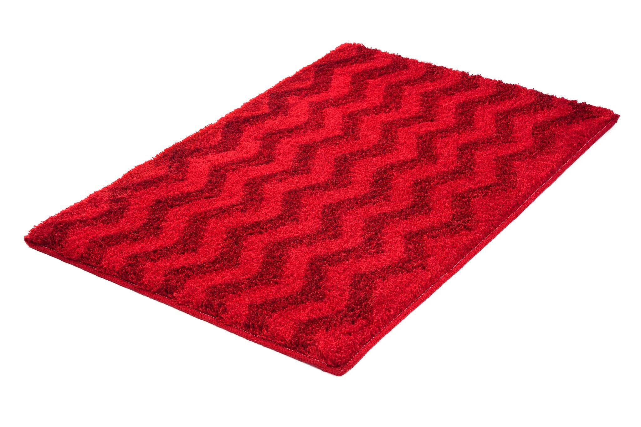 kleine-wolke-badteppich-zack-rubin-70-x-120-cm image 3