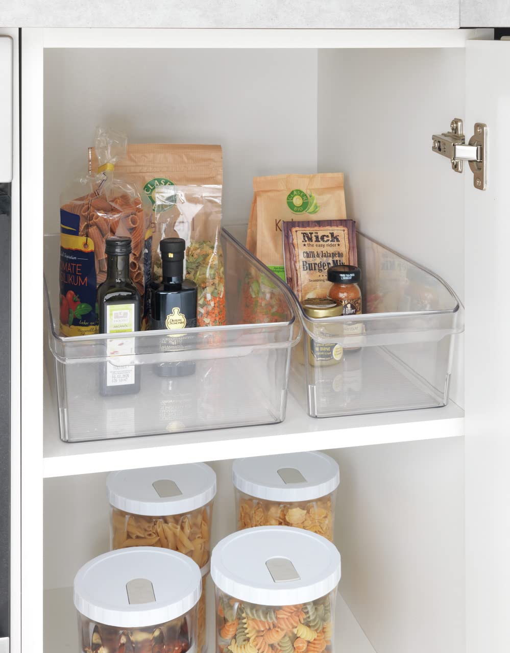 wenko-schrank-organizer-m-transparenter-k-chen-organizer-aus-pet-15-x-11-x-37-cm image 3