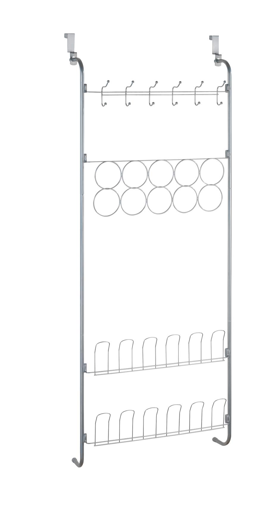 wenko-t-r-organizer-h-nge-regal-59-x-150-5-x-18-5-cm-f-r-kleidung-und-schuhe-sil image 1