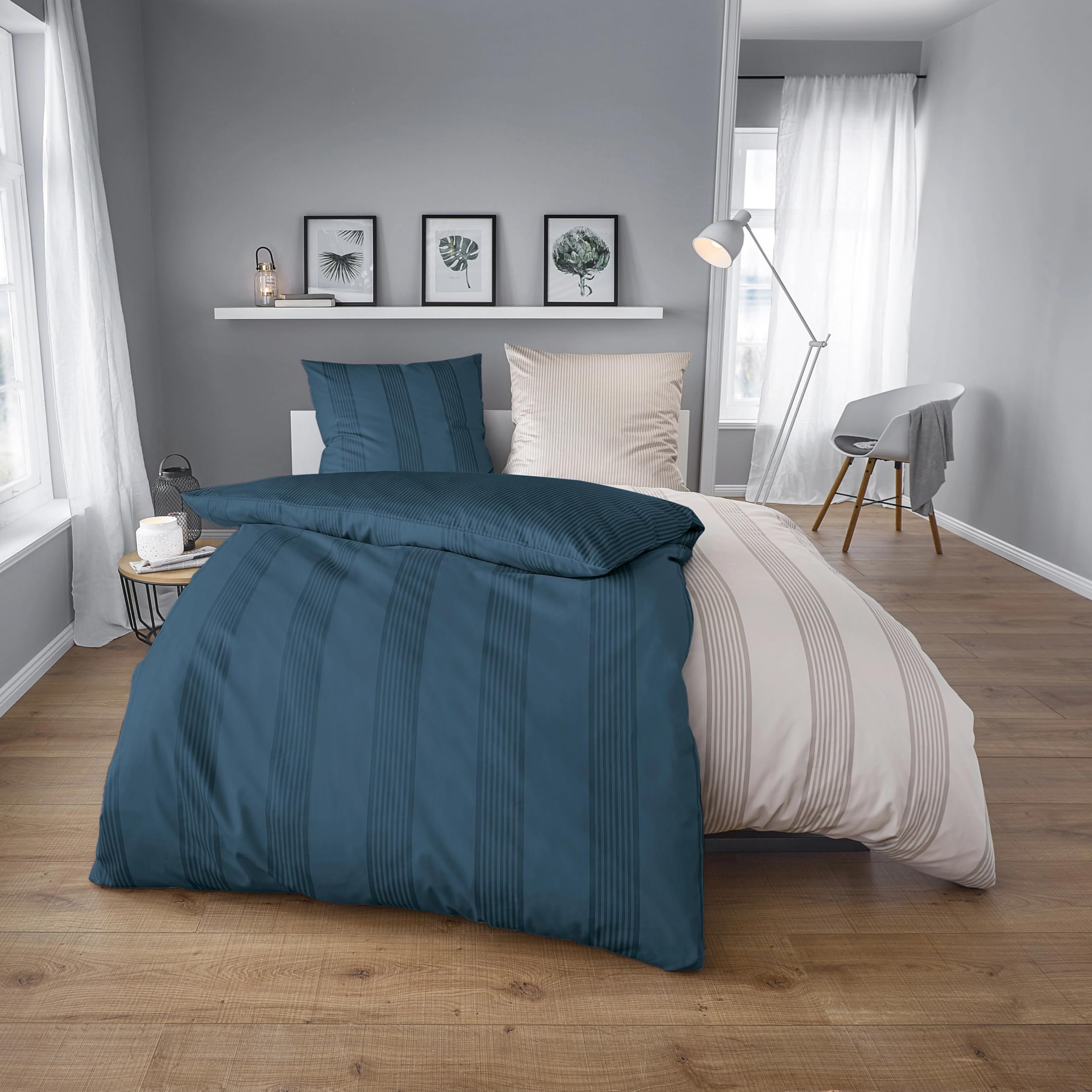kleine-wolke-bettw-sche-lina-taupe-135x200-80x80-cm-mako-satin image 7