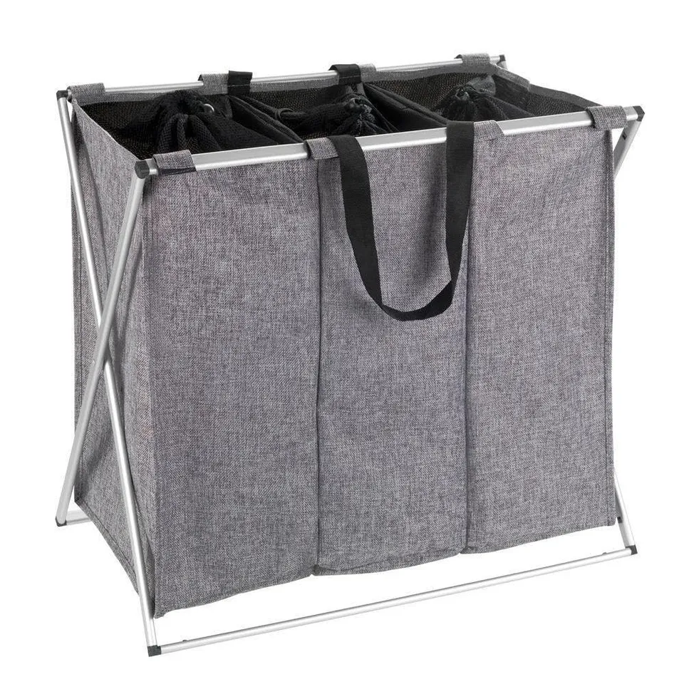 wenko-w-schesammler-trio-grau-meliert-130-l-3-f-cher-63x57x38-cm image 1