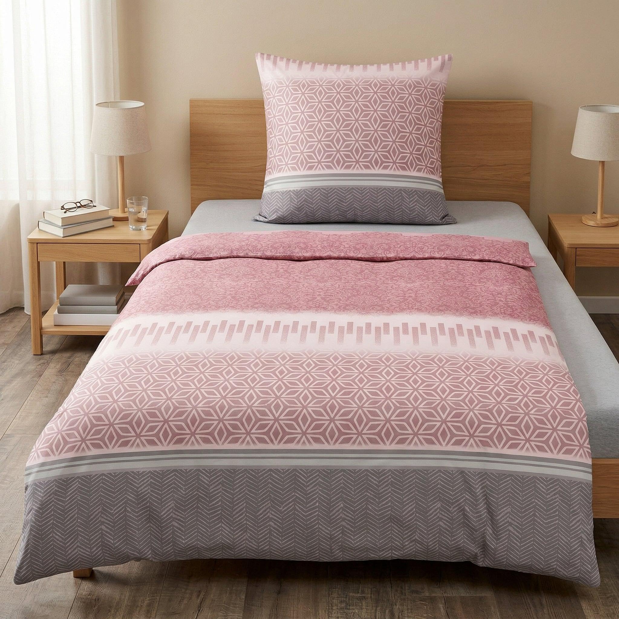 kleine-wolke-estrella-mako-satin-bettw-sche-155-x-220-80-x-80-cm-pastellrose image 4