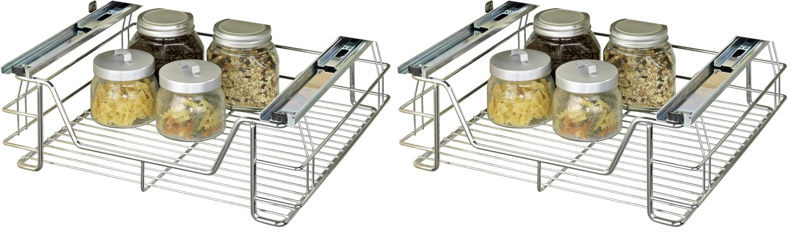 wenko-schrankauszug-maxi-ausziehbarer-aufbewahrungskorb-verchromter-stahl-50-x-2 image 4