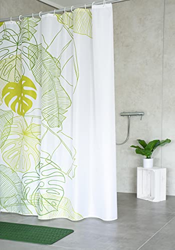 ridder-jardin-duschvorhang-textil-180x200-cm-tropical-mit-ringen image 7