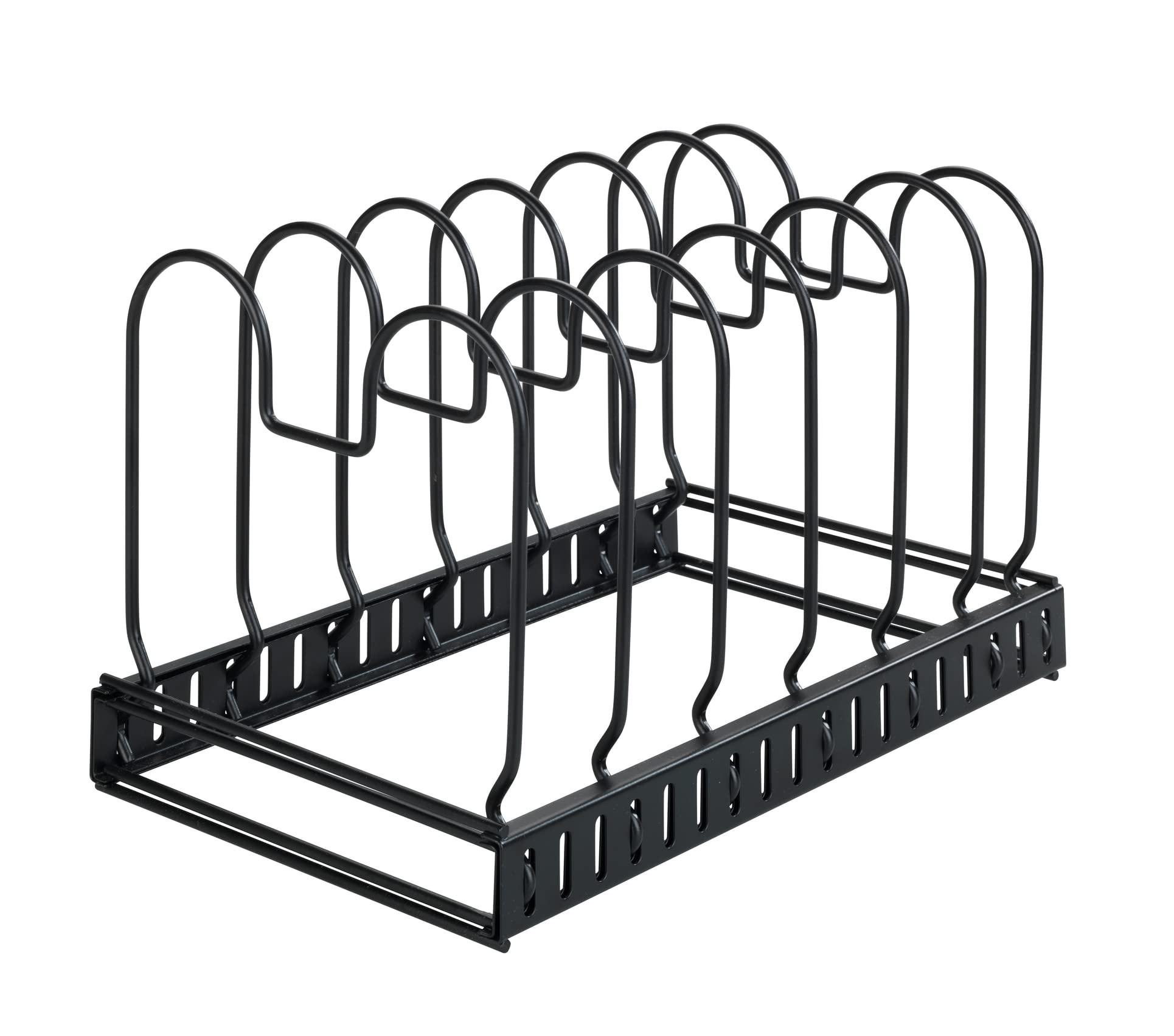 wenko-deckel-und-pfannenhalter-ausziehbar-30-57-x-18-x-18-cm-metall-schwarz image 1