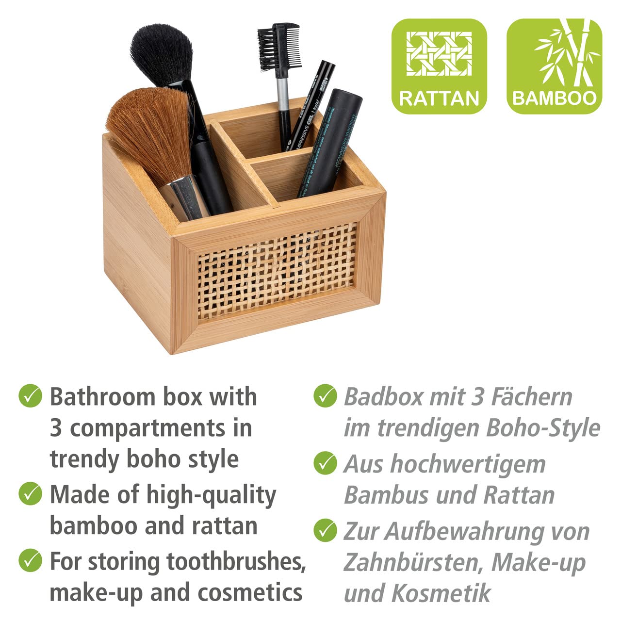 wenko-badbox-allegre-aus-bambus-und-rattan-3-f-cher-12-x-8-5-x-9-cm-natur image 2