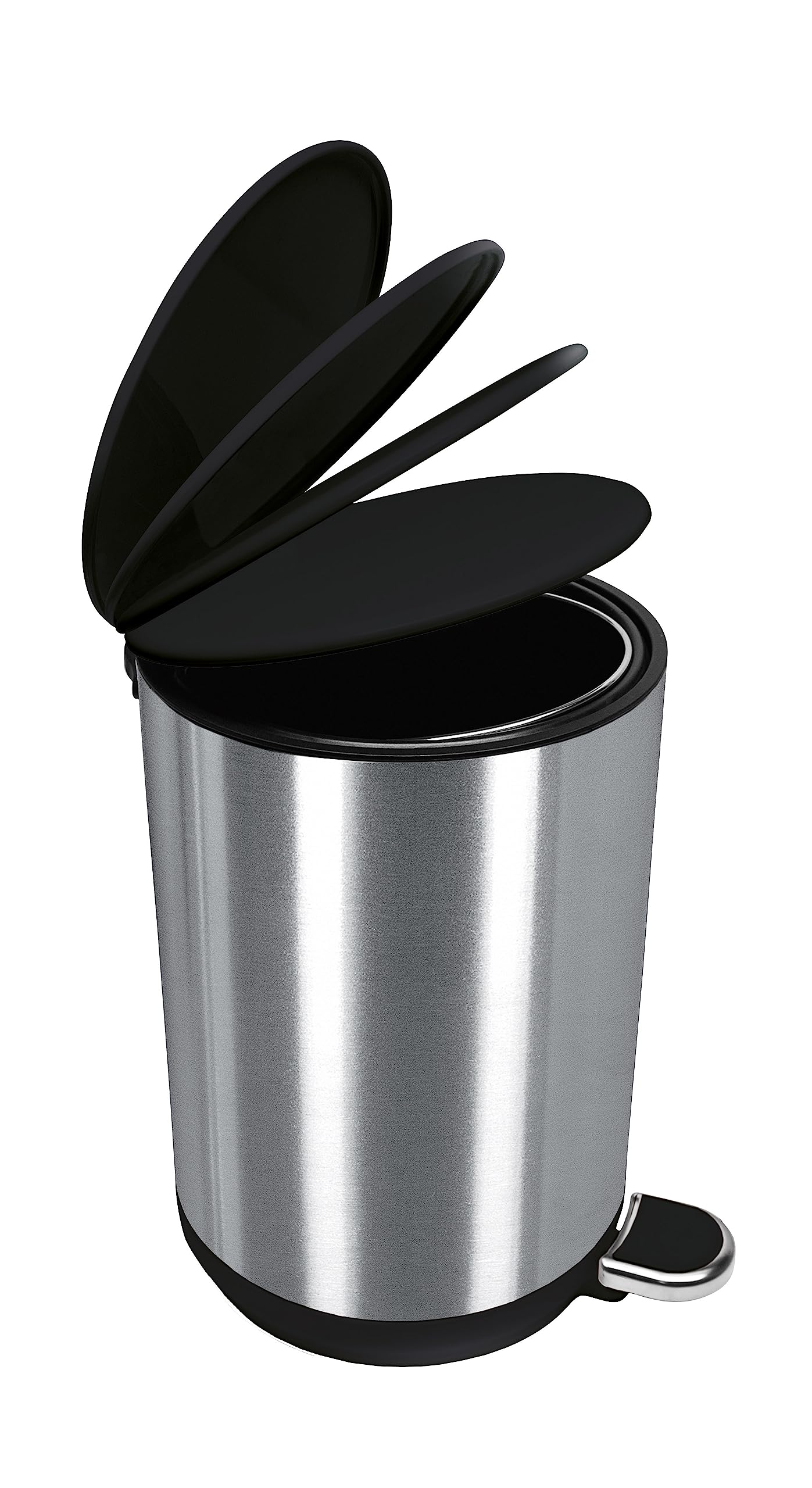 kleine-wolke-kosmetikeimer-caletto-schwarz-5-liter-treteimer-edelstahl-abs image 2
