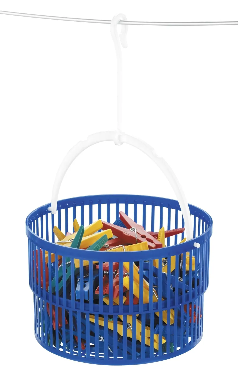 wenko-w-scheklammer-korb-set-mit-30-klammern-blau-19x9-cm image 1