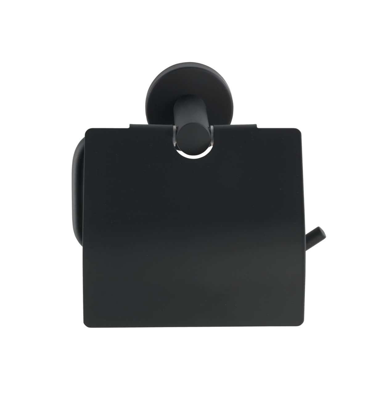 wenko-wc-papierhalter-bosio-black-mit-deckel-edelstahl-schwarz-matt-15-x-13-5-x- image 2