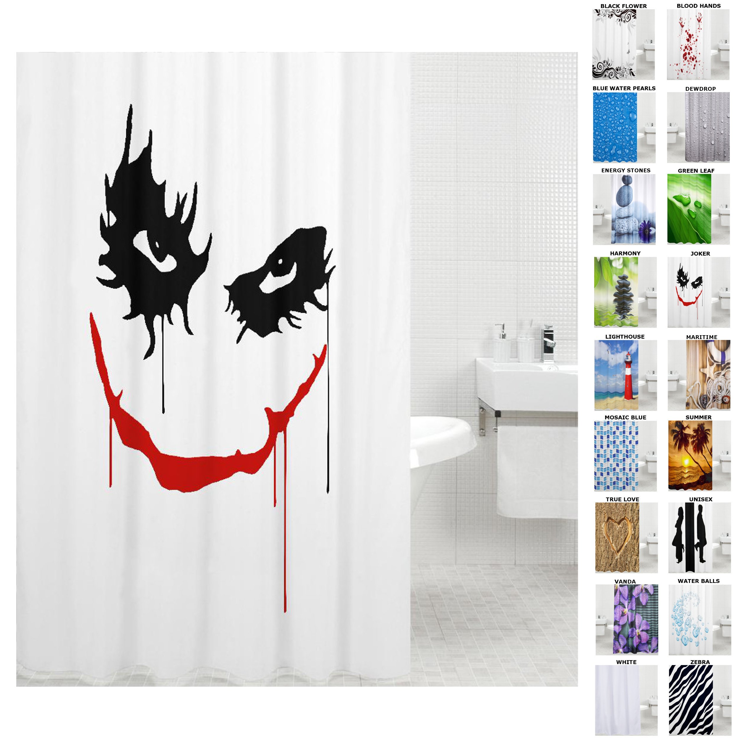 sanilo-duschvorhang-joker-180-x-200-cm-wasserdicht-inkl-12-ringe image 1