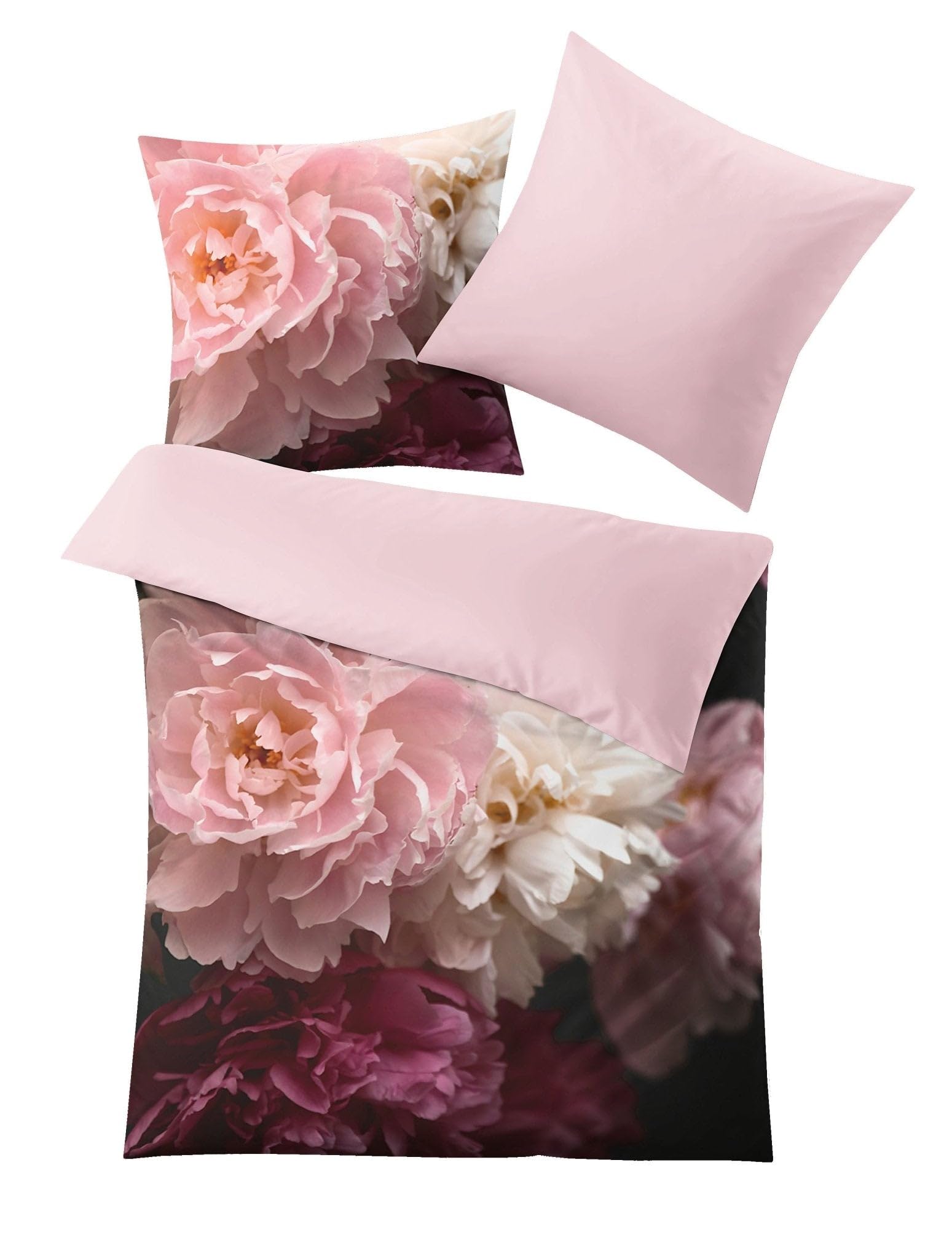 kleine-wolke-satin-bettw-sche-rosemarie-bordeaux-155x220-cm-80x80-cm image 1