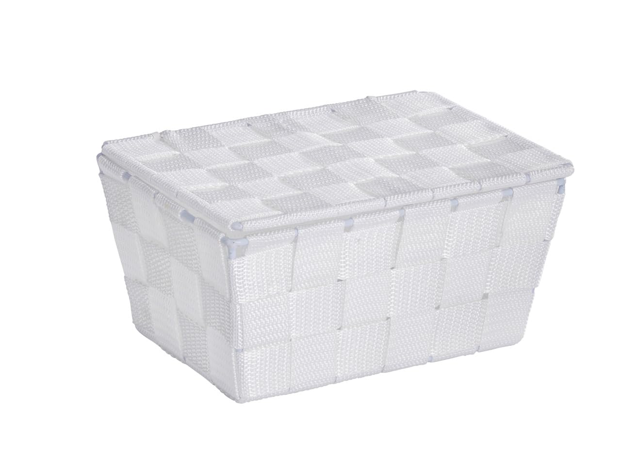 wenko-adria-aufbewahrungskorb-mit-deckel-19-x-10-x-14-cm-wei-2-164-l image 1