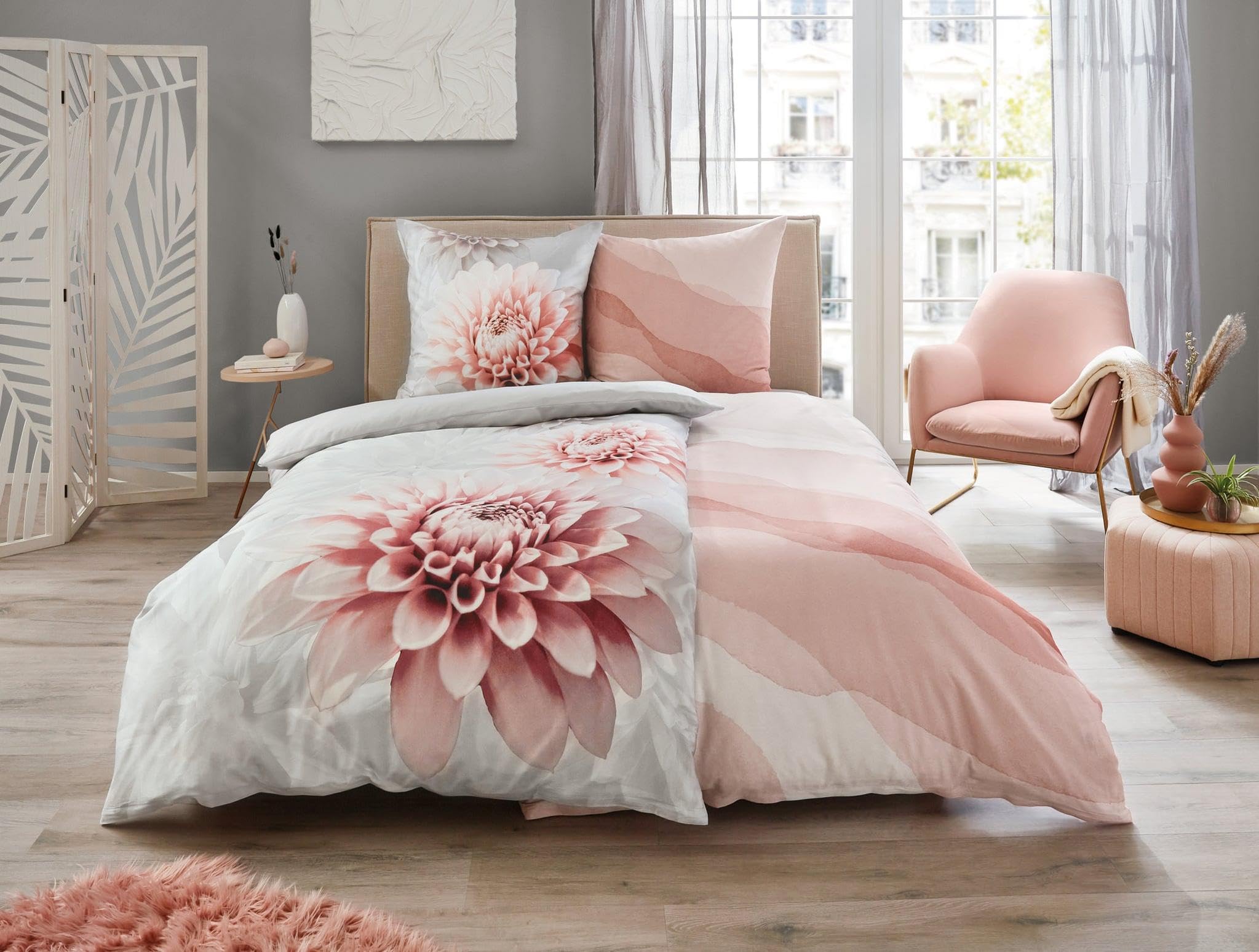 kleine-wolke-dalie-bettw-sche-satin-silbergrau-155x220-80x80 image 4