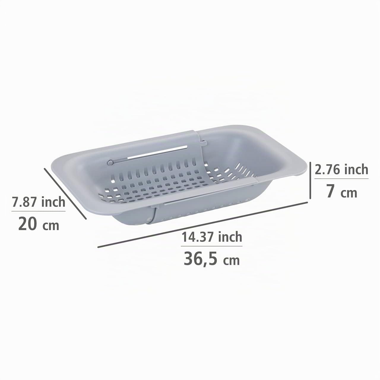 wenko-sp-lbecken-sieb-sivo-ausziehbar-bis-50-cm-hellgrau image 4